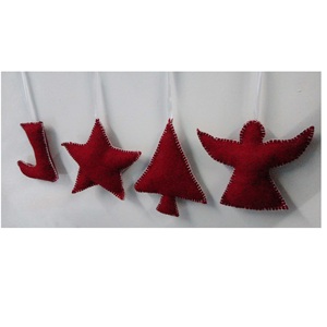 Decoraciones navideñas festivas para interiores con diseño de fieltro Decoraciones de ambiente elegantes - Product Image 1