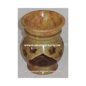 Soapstone Aroma Oil Burner, Aroma Burner Carved Aroma Oil Lamp - Product Image 1