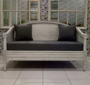 บ้านเฟอร์นิเจอร์-วินเทจโซฟาไม้ Daybed เฟอร์นิเจอร์สไตล์ฝรั่งเศส - Product Image 2