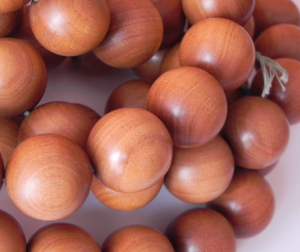 Elegante Riddhi Siddhi sándalo cuentas cristal acentos fusión espiritual joyería apoyo meditación Chakra alineación sur - Product Image 1