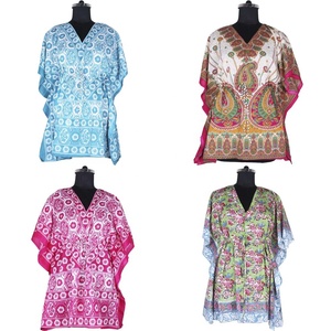 Ropa islámica para mujer, caftán corto étnico de verano - Product Image 2