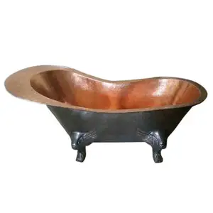 Bồn Tắm Giá Rẻ Bán buôn handmade truyền thống freestanding Đồng bồn tắm sang trọng Brass bồn tắm cho bán