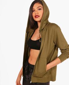 2026 New Stylish Cheap Customized Zipper Hoodies, Autumn New Fashion Women <b>Zip</b> up Custom Breathable Cotton Hoodie - Product Image 2