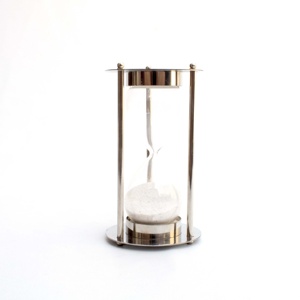 Haute qualité 5.4 pouces blanc sable aluminium verre heure verre nautique nickelé métal alliage nouveauté cadeau pour noël nouveau - Product Image 3