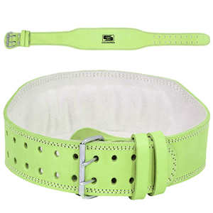 เข็มขัดพยุงหลังและป้องกันหนังวัวแท้สำหรับยกน้ำหนักอุปกรณ์ออกกำลังกายในยิม - Product Image 6