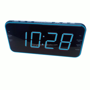 CT-3899การออกแบบที่บางเฉียบ1.8 "สีแดง LED AM FM PLL 20สถานีวิทยุที่ตั้งไว้ล่วงหน้ากับเครื่องชาร์จ USB คู่นาฬิกาปลุกวิทยุ - Product Image 3