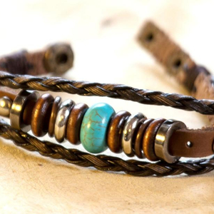 Handmade Magic Mens <b>Bracelet</b> // Mens Leather <b>Bracelet</b> - Product Image 1