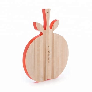 Custom Low MOQ Eco Wooden Chopping Board <b>Blocks</b> Tomato <b>Shape</b> Manufacturer Factory Direct Sale - Product Image 2