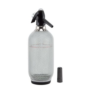 Sifón de Soda detrás de la barra, sifón de soda de vidrio con malla de Metal, 1 litro - Product Image 3