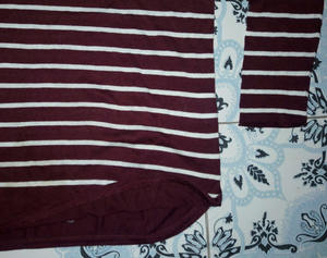 Bangladesh Ladies' V Neck Loose Stripe Sweater Winter Stocklot - Product Image 2