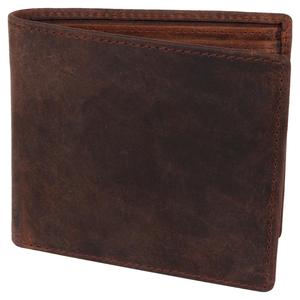 Portefeuille en cuir vintage de haute qualité pour homme, portefeuille court, porte-cartes avec plusieurs emplacements pour cartes, porte-monnaie, fermeture ouverte - Product Image 3