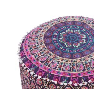 Pouf rond au sol fait à la main Pouf assis Hippie Pouf meubles de salon tabouret de maison et pouf moderne pouf pouf pouf - Product Image 3