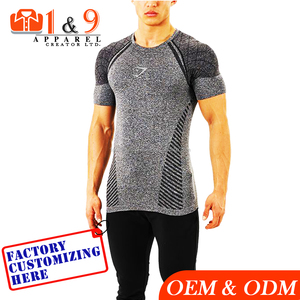 Camiseta deportiva de gimnasio atlético para hombre, ropa a medida, para correr - Product Image 3