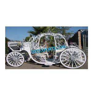 รถซินเดอเรลล่าแต่งงาน,รถม้าซินเดอเรลล่าขนาดเล็กสีขาวรถม้าฟักทองซินเดอเรลล่า - Product Image 1