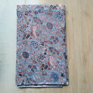 Tela de algodón con estampado de bloques de mano sostenible para prendas de vestir, textiles para el hogar, accesorios para muebles y bolsos, tela de materia prima impresa - Product Image 2