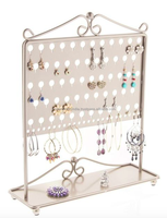 Support de Présentation pour Boucles d'Oreilles en Aluminium/Fer Fait Main, Organisateur de Bijoux avec Logo et Couleur Personnalisables, Taille sur Mesure