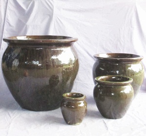 Big Glazed Outdoor Pots - Product Image 1