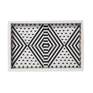 Plateau rectangulaire incrusté d'os - Product Image 6