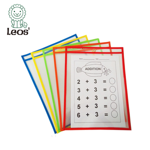 10x13 inch đầy màu sắc tái sử dụng khô xóa tay áo giảng dạy Nguồn cung cấp cho học sinh trung học viết thực hành văn phòng phẩm thiết lập - Product Image 6