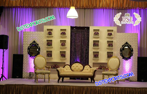Escenarios de boda llamativos, conjunto de escenario de boda exclusivo, decoración de escenario - Product Image 3