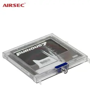 Airsec PC Plastic EAS Anti Theft Single CD Safer Box For CD Stores