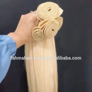 Extensions de cheveux naturels 100% humains lisses, provenant d'Indonésie, cheveux vierges Remy, sans perte, 8 à 32 pouces, couleur chair, tissage - Product Image 1