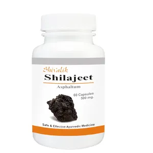 草药Shilajeet胶囊用于男性生育和性能力60胶囊瓶保健胶囊