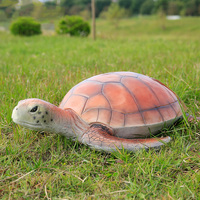 Statue de tortue en fibre de verre pour décoration de jardin, sculpture de tortue en résine, animal
