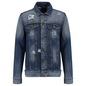 OEM chaqueta de mezclilla personalizada para los hombres de alta calidad de cierre de botón a prueba de viento y transpirable de talla grande para la temporada de otoño - Product Image 2