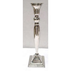 Support de bougie en aluminium décoratif tendance pour la maison et les mariages, argenté, écologique, de luxe, best-seller - Product Image 3