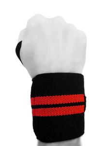 Envoltura de muñeca de algodón para levantamiento de pesas en gimnasio, Logo personalizado, color rojo, para Fitness y culturismo, venta al por mayor - Product Image 2