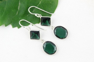 ข้อเสนอพิเศษสำหรับเงินสเตอร์ลิงมรกตพลอยน้ำต่างหูทำด้วยมือเครื่องประดับอินเดียแบบห้อยน่ารักสำหรับผู้หญิงของขวัญงานปาร์ตี้ - Product Image 6