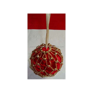 Adornos Navideños Colgantes Hechos a Mano con Forma de Bola - Product Image 1