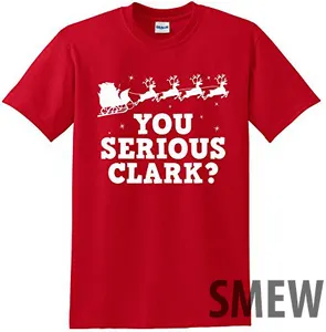 Новинка, Рождественская забавная Мужская футболка с изображением персонажа из фильма You серьезный Кларк