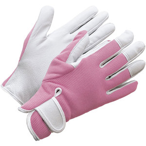 Gants de sécurité unisexes en cuir synthétique de conception OEM Gants de travail et de jardinage robustes pour adultes Style d'impression - Product Image 1