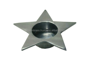 Diseño de grabado Portavelas decorativo Acabado niquelado Portavelas votivo - Product Image 5