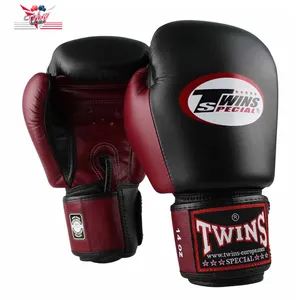 El boxeo profesional luchando alta calidad guantes de boxeo personalizado Muay Thai guantes de boxeo de cuero