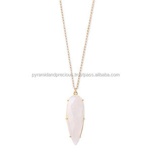 Collier pendentif en pierre précieuse, ensemble de bijoux en forme de goutte de perle - Product Image 6
