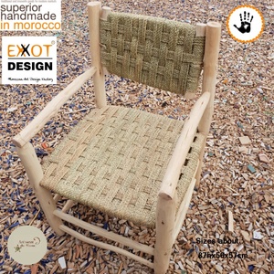 Cadres en bois d'origine marocaine faits à la main Chaise en bois traditionnelle Produit - Product Image 3