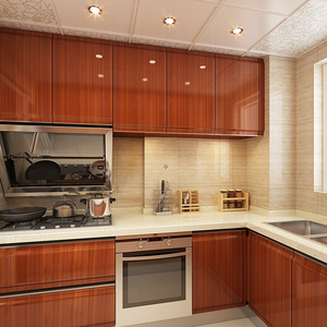 Design Moderni di Mobili da Cucina Modulari con Piano di Lavoro in Marmo Artificiale, Cerniere e Cestelli <span class=keywords><strong>per</strong></span> Piccole <span class=keywords><strong>Cucine</strong></span> - Product Image 5