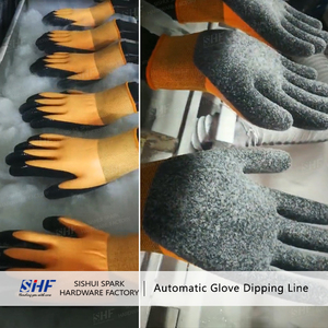 Marchio sabbioso immersione linea guanto di sicurezza che fa macchina prodotto efficiente nel settore della produzione di guanti - Product Image 6