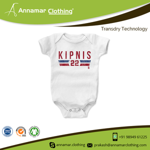 ผู้ผลิตในประเทศอินเดียขายส่งผ้าฝ้าย100% รอมเปอร์ทารกถัก Romper ทารกแรกเกิดสีขาว GOTS ได้รับการรับรองผ้าฝ้ายอินทรีย์ Rompers - Product Image 3
