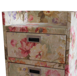 Furniture Flowers Chest of Drawers for Bedroom Furniture Made From Dwira Jepara Indonesia Furniture Manufacturer - Product Image 4