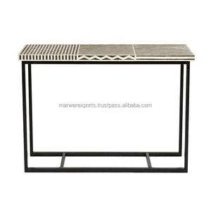 Elegante mesa de consola con incrustaciones de hueso del fabricante para el hogar, muebles de sala de estar - Product Image 1
