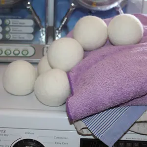 Organic Wool <b>Dryer</b> <b>Balls</b> Eco-Friendly Softener for Laundry Natural White 6 Pack XL Thermal Use Handmade Nepal Bulk Wholesale Hot - Product Image 1