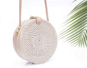 กระเป๋าหวายแฟชั่นผู้หญิงทำมือ สไตล์ธรรมชาติทรงสี่เหลี่ยม พร้อมซับในผ้าฝ้าย โบว์ผูก  รับทำโลโก้ ขายส่งโดยตรงจากเวียดนาม - Product Image 4