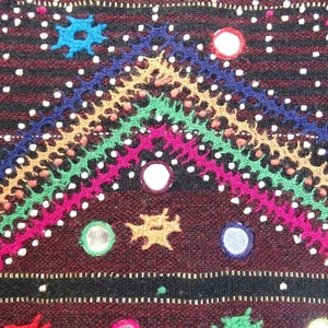 Wholesale vintage handmade <b>embroidered</b> gypsy rabari <b>shawl</b> rare tribal woolen blanket - Product Image 3