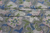 Tissu africain à imprimés à la main, lot de 5, Voile de coton artisanal, tissu indien