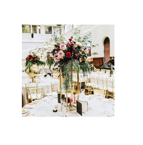GOLD FINISHED WEDDING <b>FLOWER</b> VASE METAL NEW METAL <b>FLOWER</b> VASE FOR HOME DECORATION NEW LOOK IN METAL <b>FLOWER</b> VASE - Product Image 5