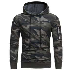 Sudaderas con capucha para hombre, Sudadera con capucha de camuflaje de manga larga de otoño para hombre - Product Image 1